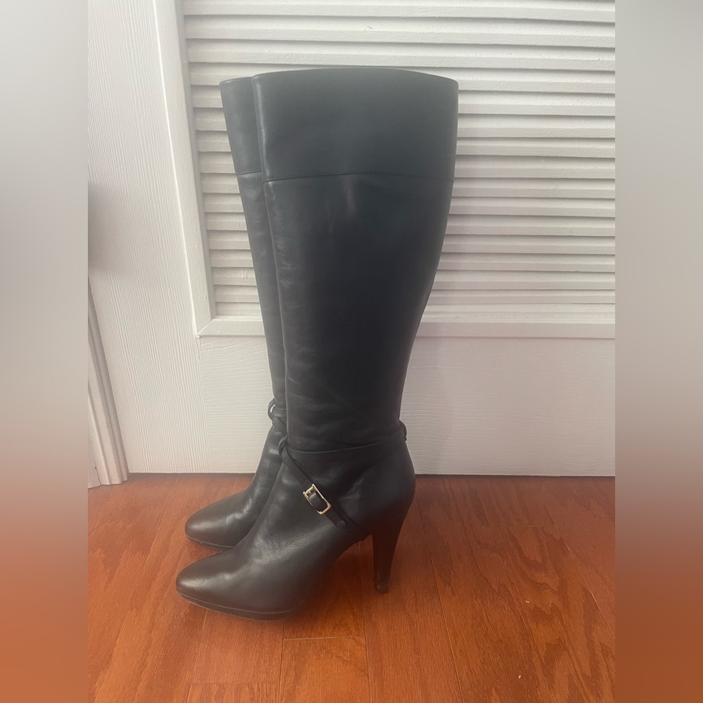 Banana Republic Sophie Platform Tall Black Boots